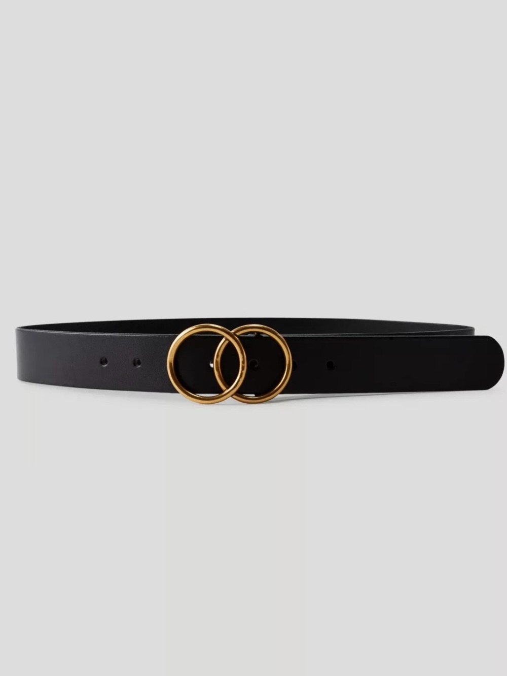 Aritzia Babaton Black Double Ring Belt